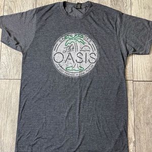 Gray Blue Garth Brooks The Oasis Graphic T-shirt